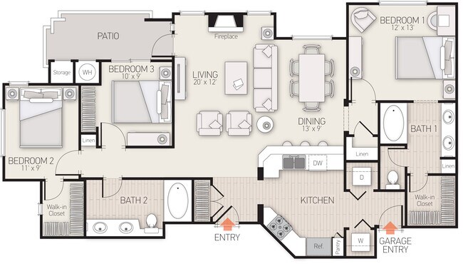 Plan 11 J104 floor plan