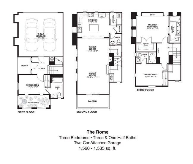 The Rome 001 floor plan