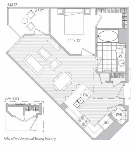 1x1 D3-E 4440-594 floor plan