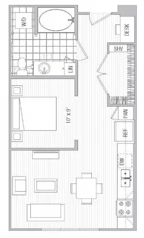 0x1 D1-E 4440-363 floor plan