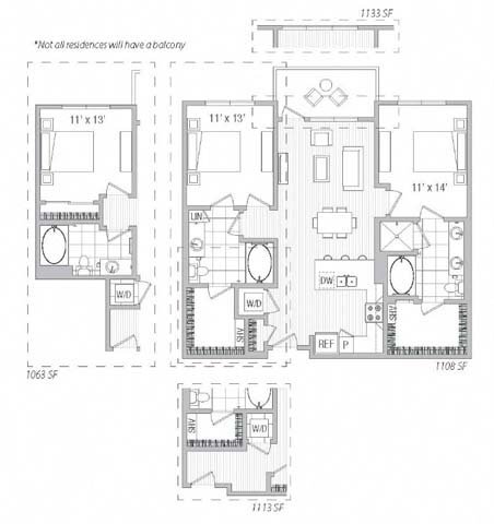 2x2 E3-E 6161-465 floor plan