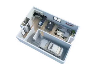 Three Bedroom Two and a Half Bathroom 1,294 Sq ... 1502 floor plan