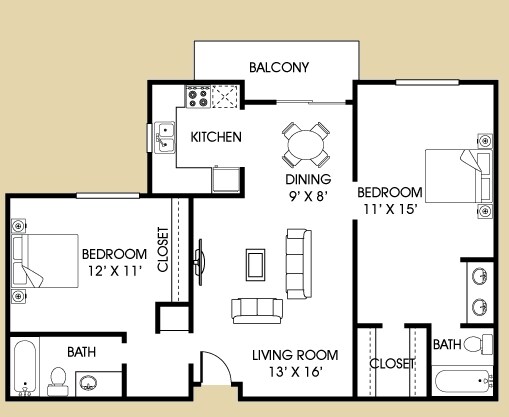 The Calais floor plan