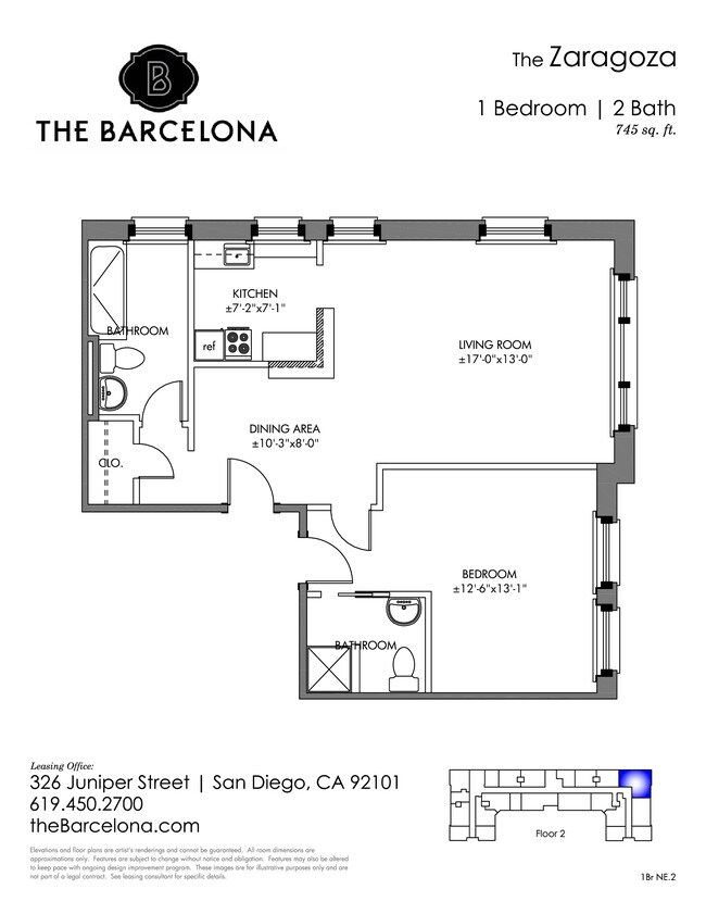 Zaragoza 303 floor plan