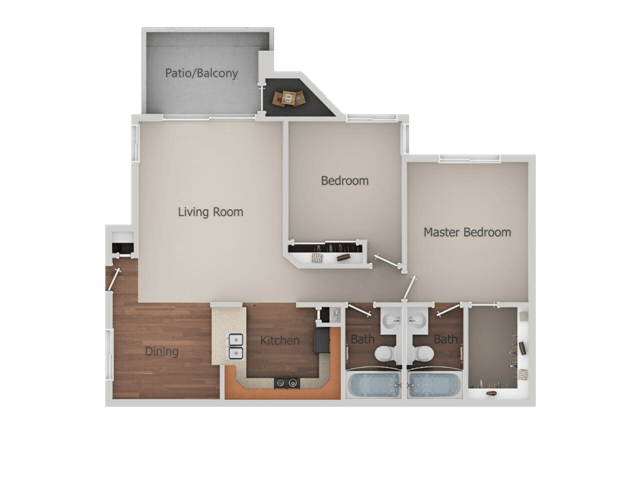 2X2 A 116 floor plan