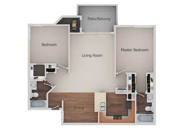 2x2 B 377 floor plan