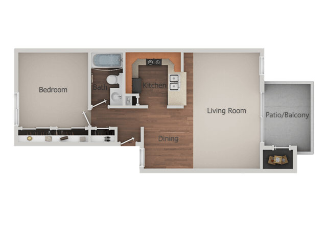 1X1 A 337 floor plan
