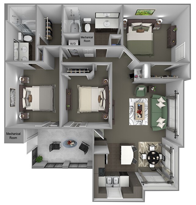 C1a (Madrone) 1624 floor plan