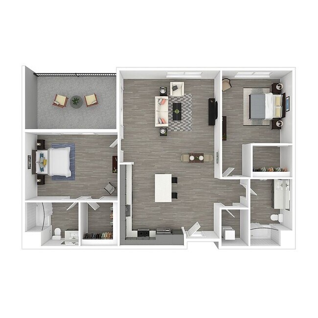 2x2 302 floor plan
