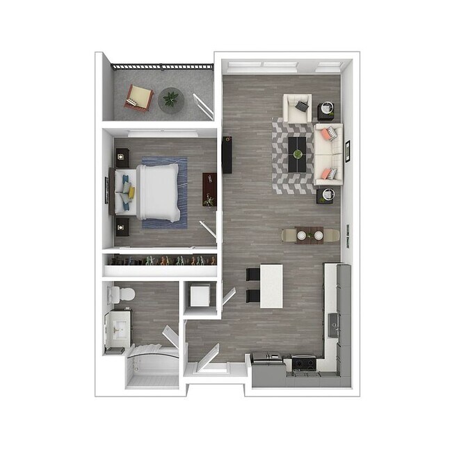 1x1A 207 floor plan