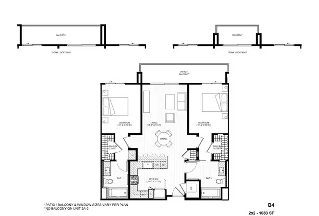 B4 2x2 559 floor plan