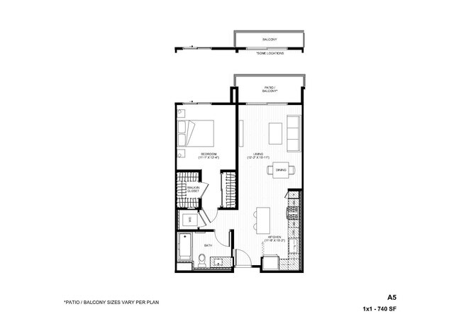 A5 1x1 443 floor plan