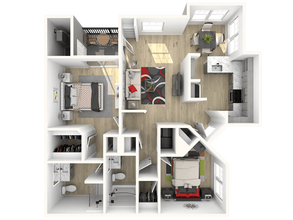 2x2 Super 228 floor plan