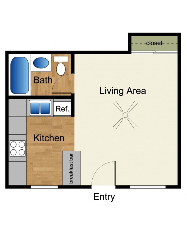 Studio 8115-15 floor plan