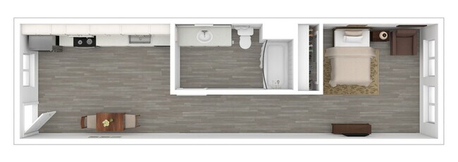Studio 423 floor plan