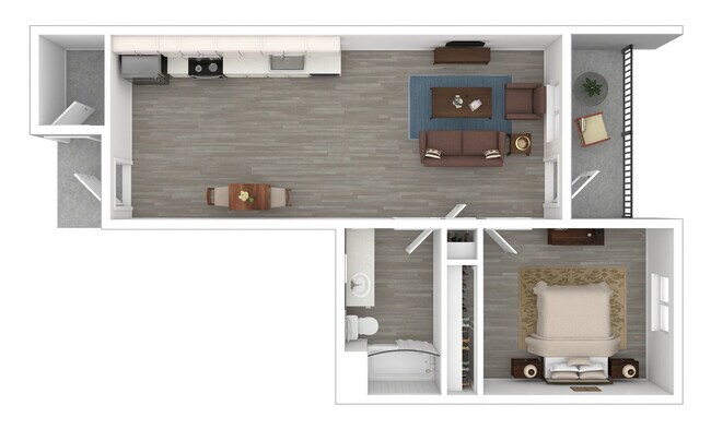 1x1 222 floor plan