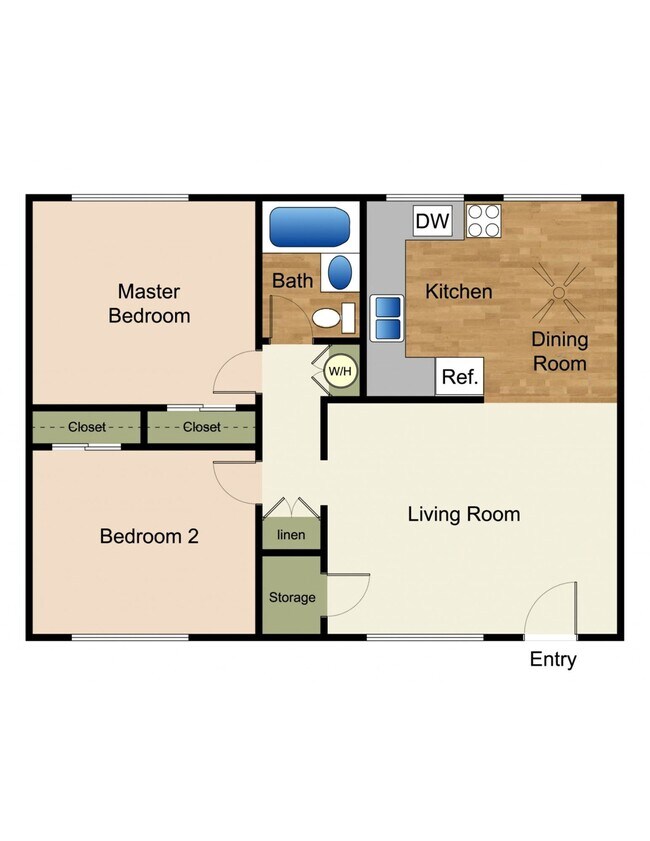 2x1 floor plan