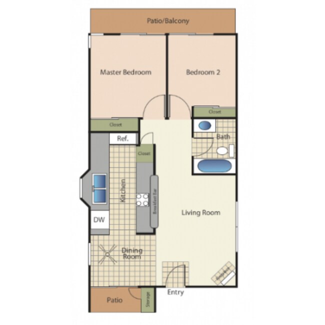Duo 375-F floor plan
