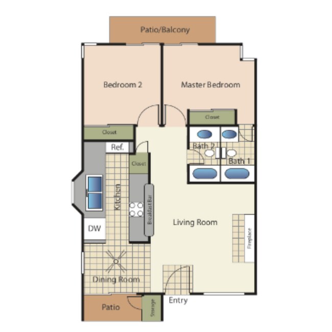 Allure 395-E floor plan