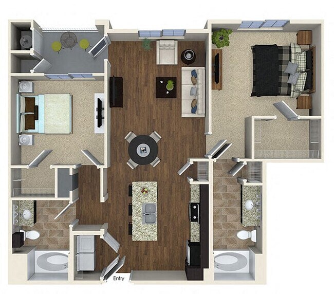 B1 2x2 10-219 floor plan