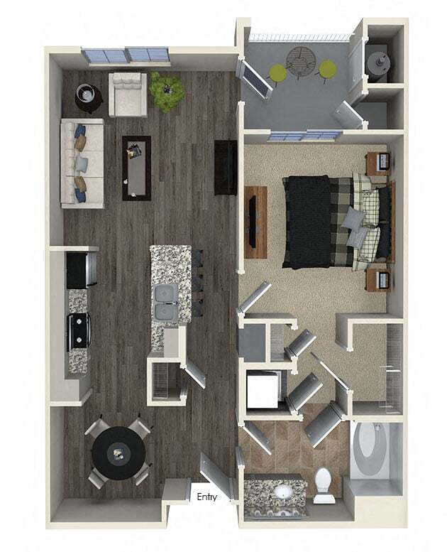A1 1x1 10-315 floor plan