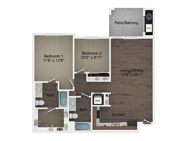 2B 6305 floor plan