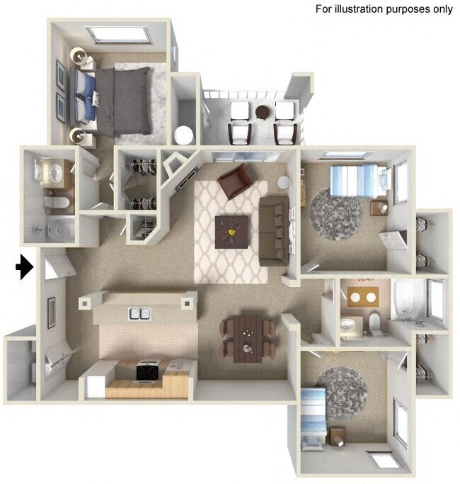 E Lauritz 1,295 SF 1212-307 floor plan