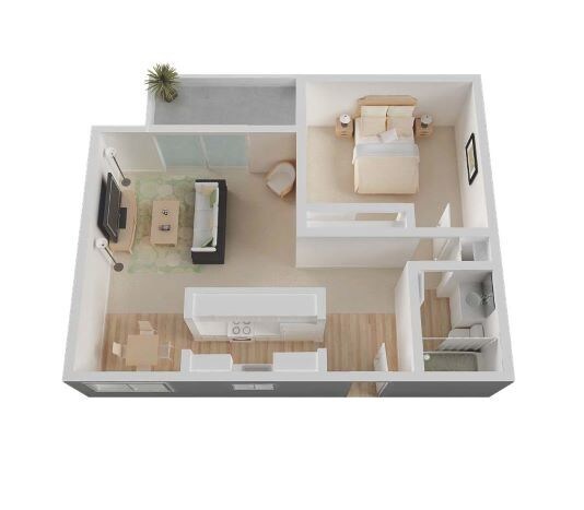 One Bedroom 2010 floor plan