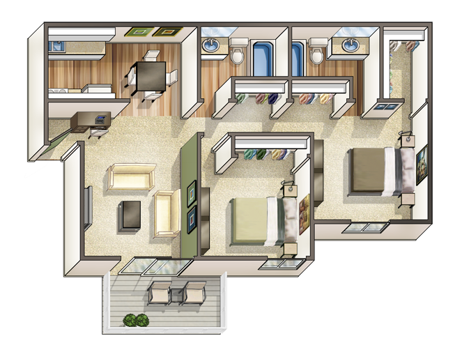 Captain Waterfront floor plan