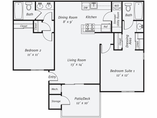 Unit 00G-167 00E-222 floor plan