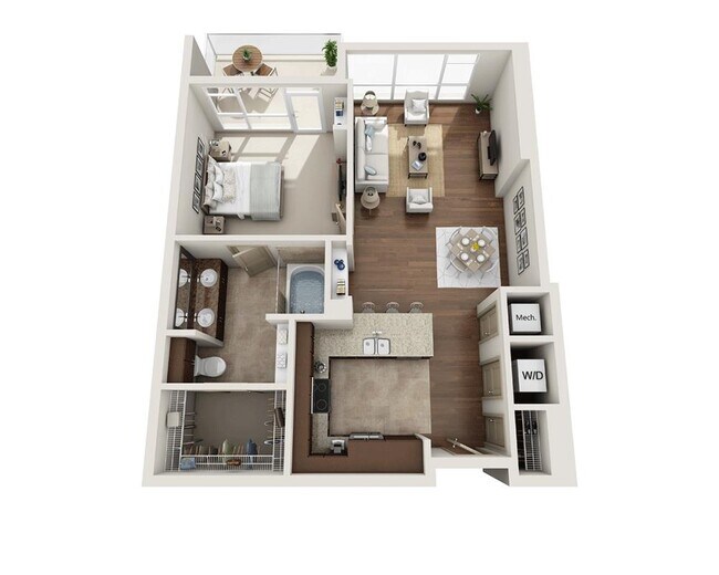 Plan B (A1B) N/A-1205 floor plan