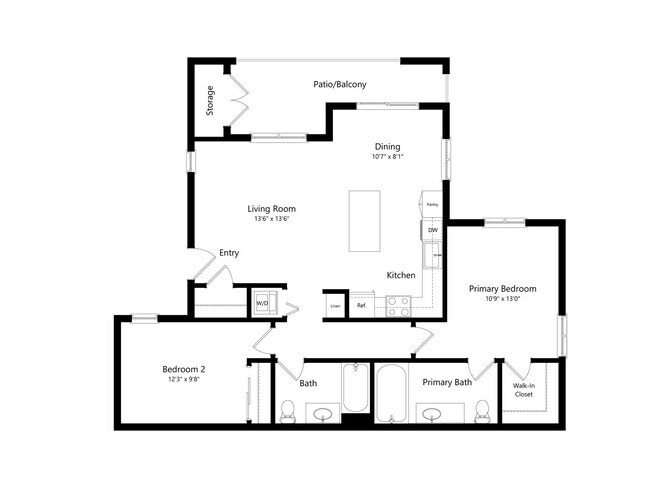 B 105 floor plan