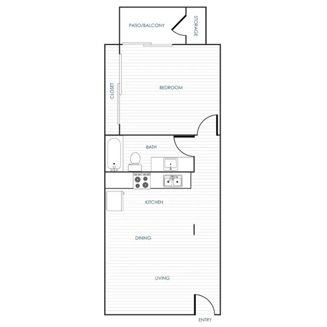 One Bedroom 4028-05 floor plan