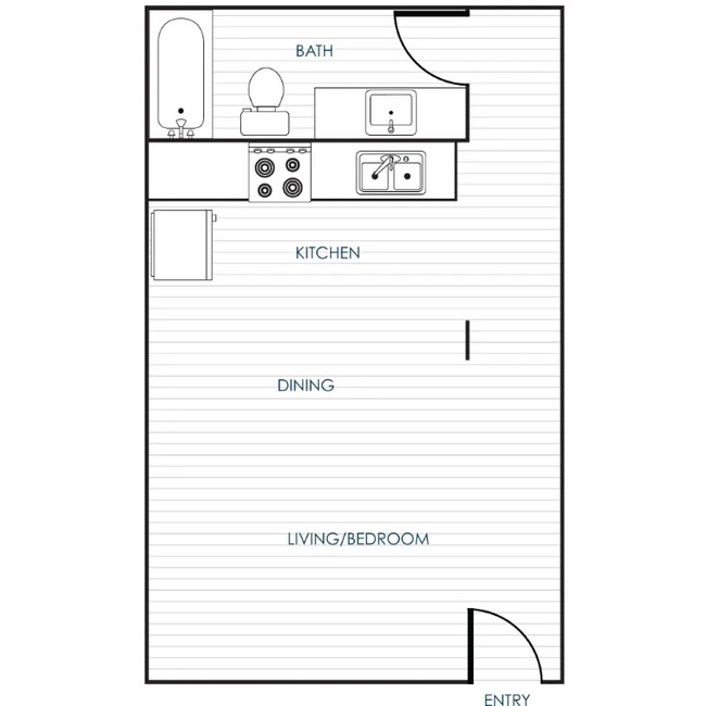 Studio 4026-02 floor plan