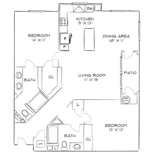 Design 2B 17-201 floor plan