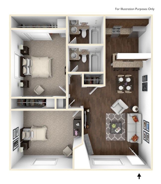 2X2 MRKT 135 floor plan