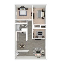 3 Bed/1 Bath 6335-10 floor plan