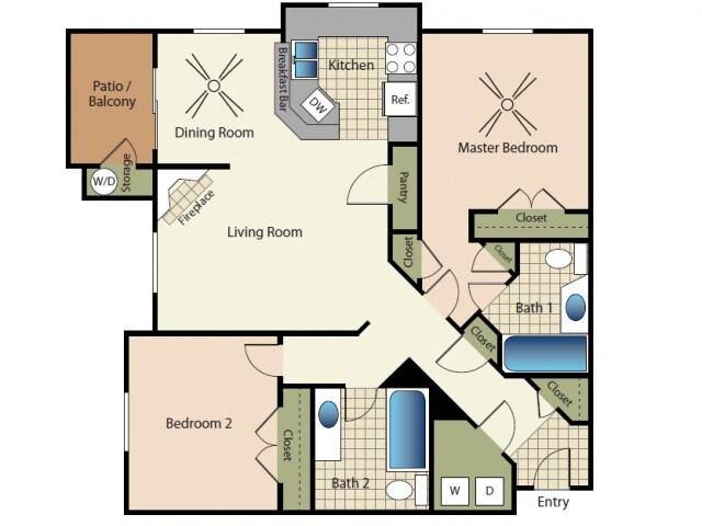 San Gabriel 528 floor plan