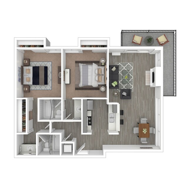 2X2 A207 floor plan