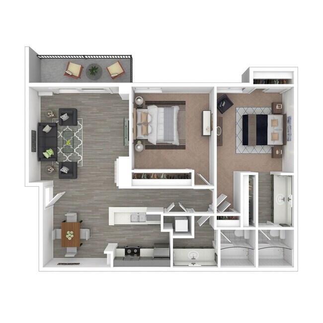 2X2 L207 floor plan