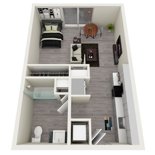 Studio 245-326 floor plan