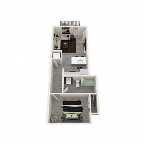 1x1 C 130-306 floor plan