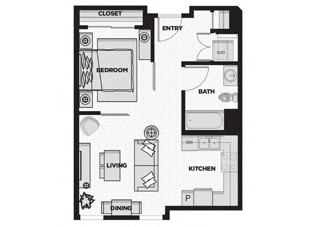 Studio J 209 floor plan