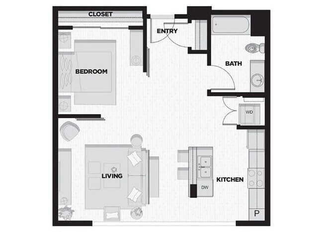 Studio K 511 floor plan