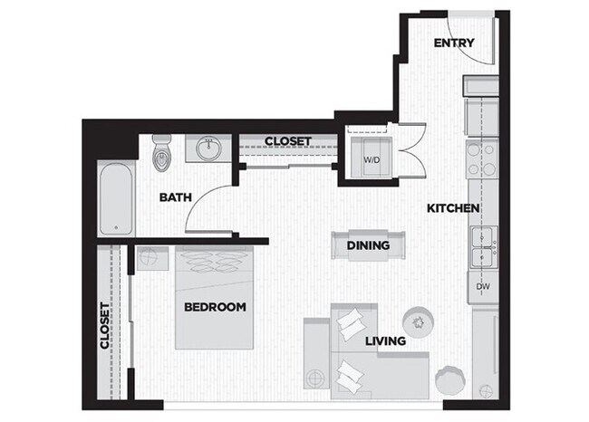 Studio L 212 floor plan