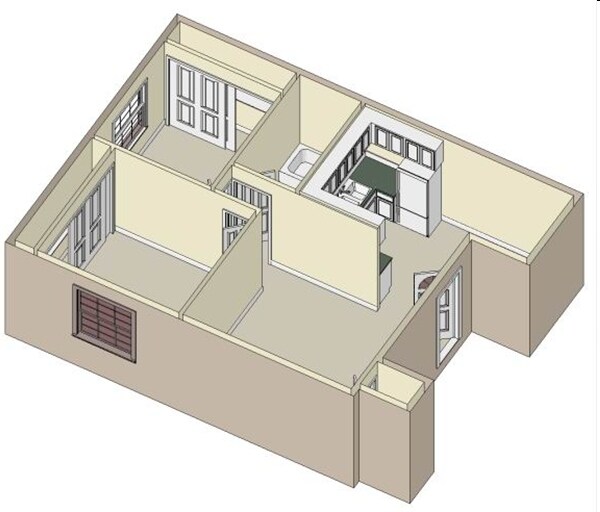 Two Bedroom/Two Bathroom floor plan