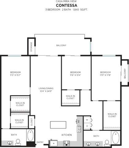 Villas - Contessa floor plan