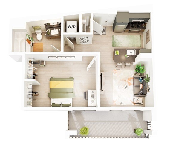 A3 Courtyard View floor plan