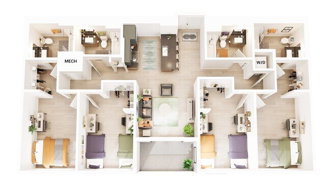 D5 Shared Bedroom floor plan