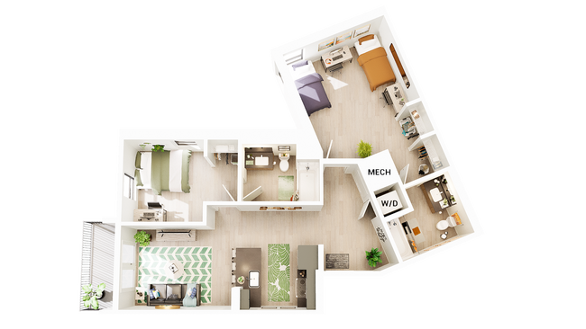 B5 Shared Bedroom floor plan